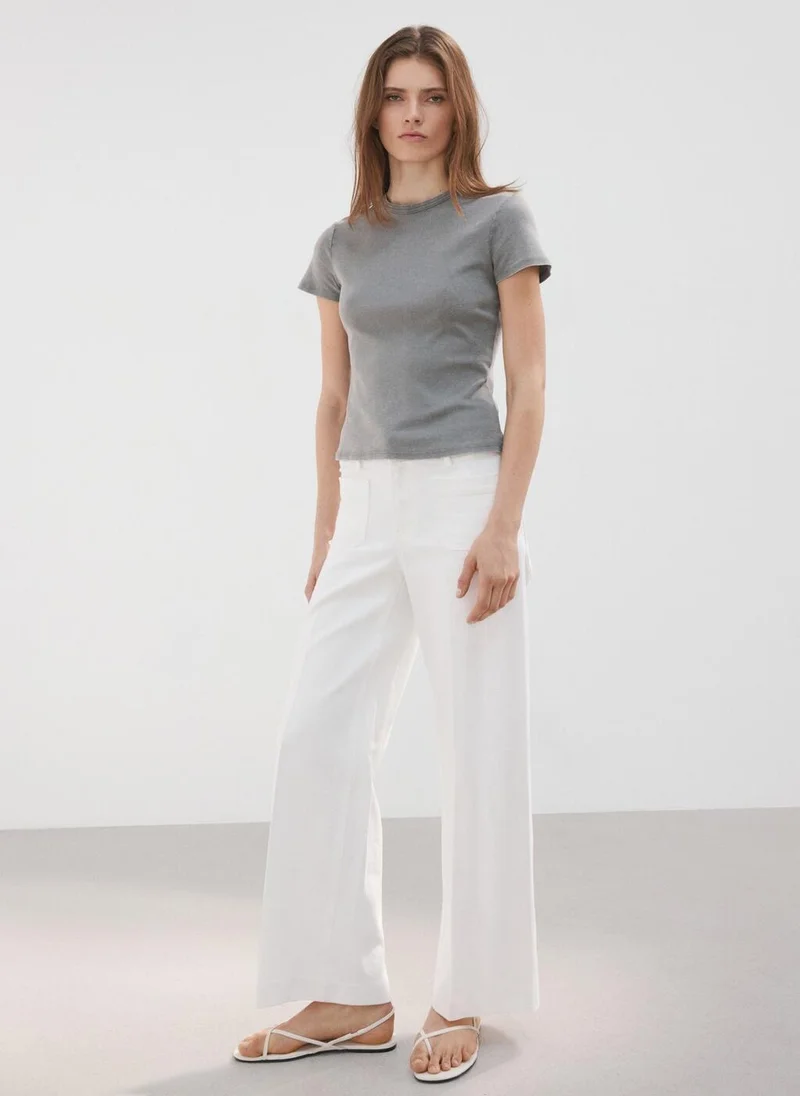 Mango  Wide leg jeans with pockets for Women | Best Price UAE