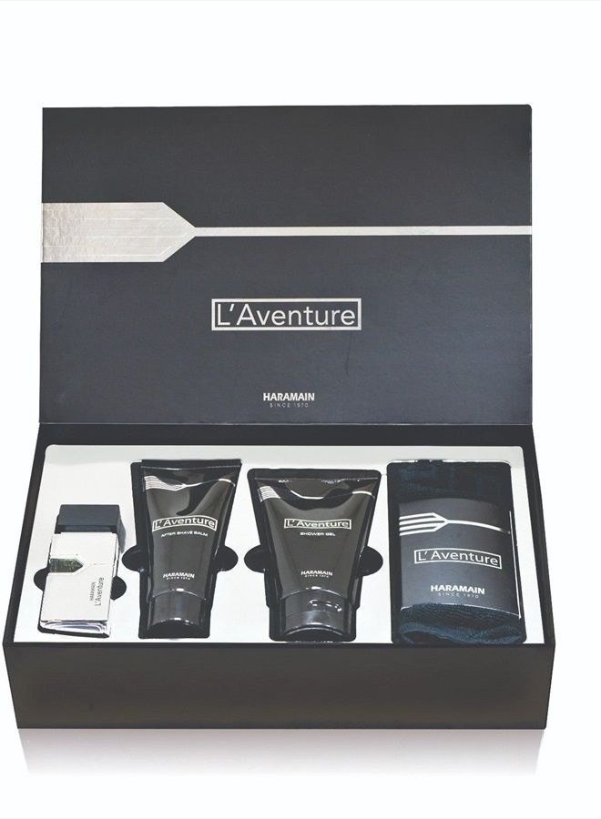 Al Haramain Al Harmain L'aventure Men 3 Piece Hard Box Set, 9.33 Ounce