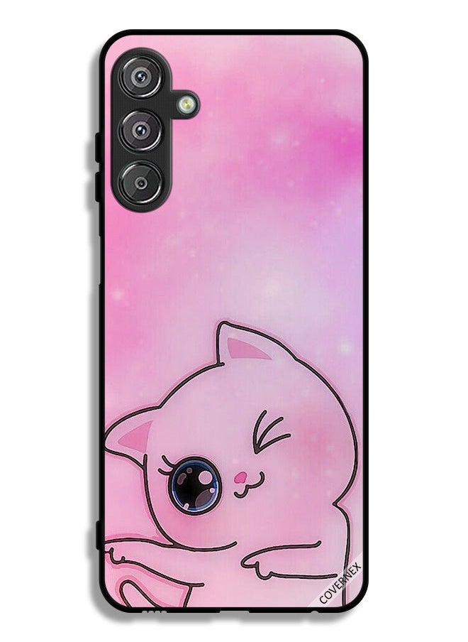 Covernex Samsung Galaxy F15 5G Protective Case Cover Go This Way Kitten  - Image 1