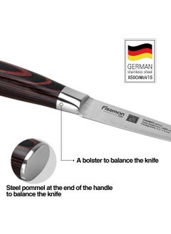 Fissman 3.5" Japanese Utility Knife, German Alloy X50CrMoV15 Stainless Steel Ragnitz Series  - Image 3