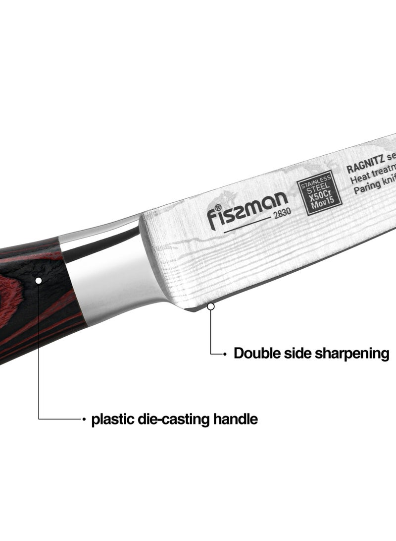 فيسمان سكين ياباني مقاس 3.5 بوصة، سلسلة راجنيتز من السبائك الألمانية X50CrMoV15 مصنوعة من الفولاذ المقاوم للصدأ - Image 4