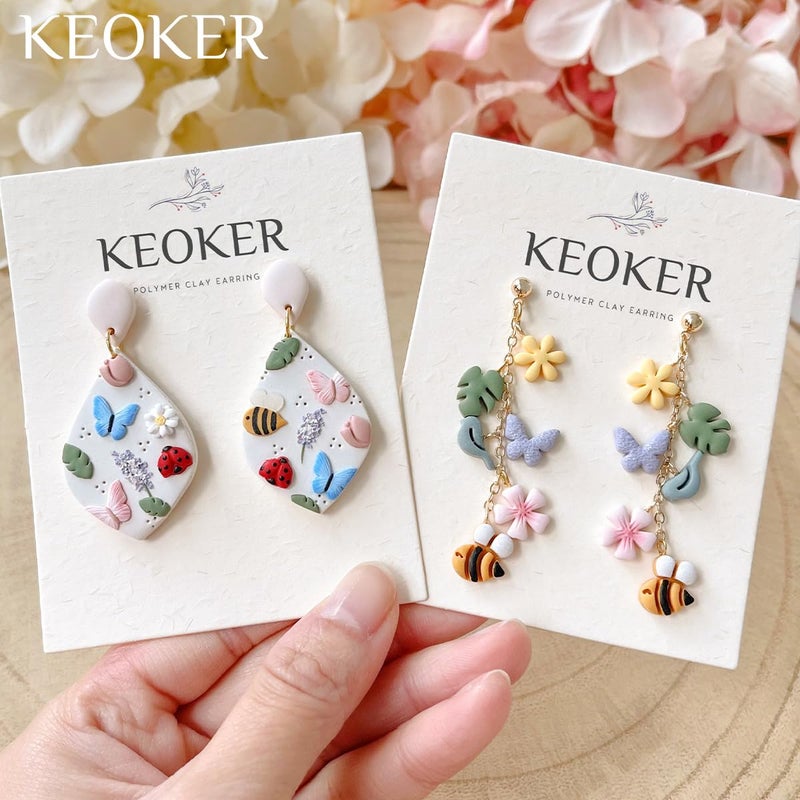 Keoker Spring Polymer Clay Cutters, Polymer Clay Flower Cutters, 10 Shapes Mini Clay Cutter, 3 Sizes(Micro. Mini, Small), Decoration to Make Spring Earrings - Image 5