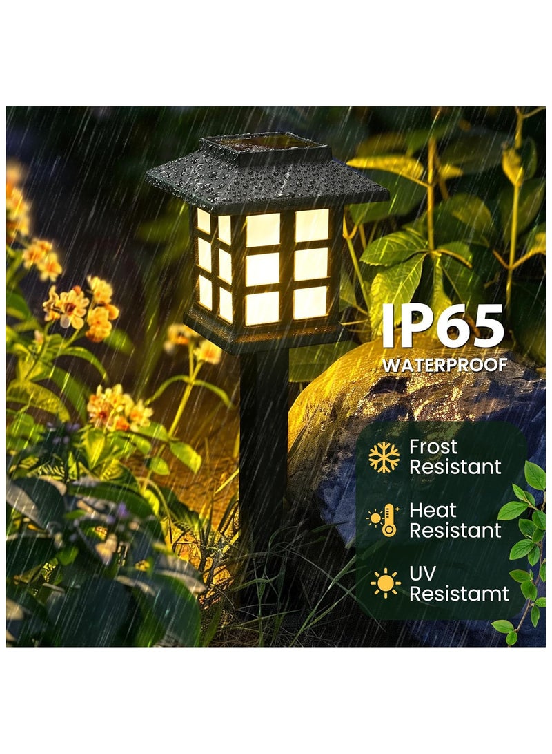 NANAO Solar Outdoor Lights,8 Pack LED Solar Lights Outdoor Waterproof, Solar Walkway Lights Maintain 10 Hours of Lighting for Your Garden, Landscape, Path, Yard, Patio, Driveway - Image 2