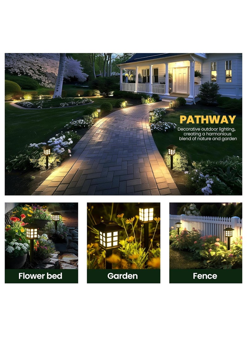 NANAO Solar Outdoor Lights,8 Pack LED Solar Lights Outdoor Waterproof, Solar Walkway Lights Maintain 10 Hours of Lighting for Your Garden, Landscape, Path, Yard, Patio, Driveway - Image 4