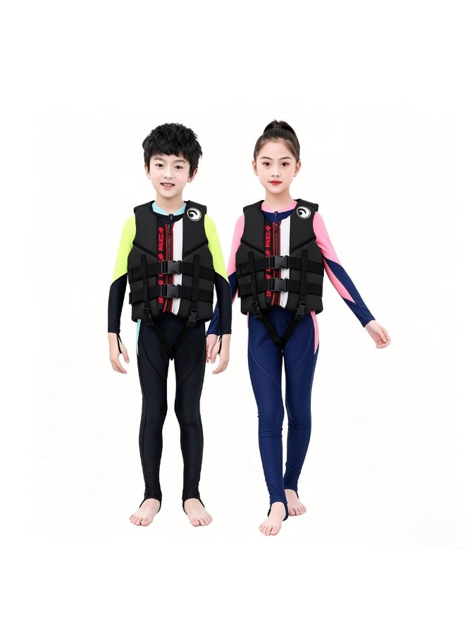 Hisea Children's Water Sports Vest Life Jacket Black - Image 1