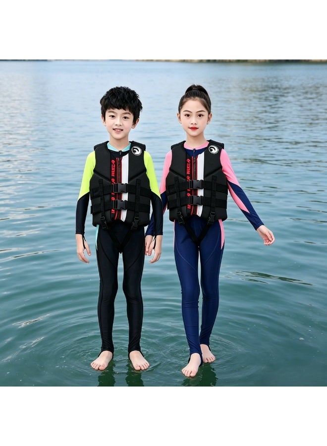 Hisea Children's Water Sports Vest Life Jacket Black - Image 2