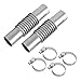 TORDXICS 2pcs Stainless Steel 25mm Parking Air Heater Exhaust Pipe Tube Straight ConnectorDiesel Heater Exhaust Pipe with 4 Clamps for Clamp Compatible with Webasto Eberspacher Diesel Air Heater - Image 2