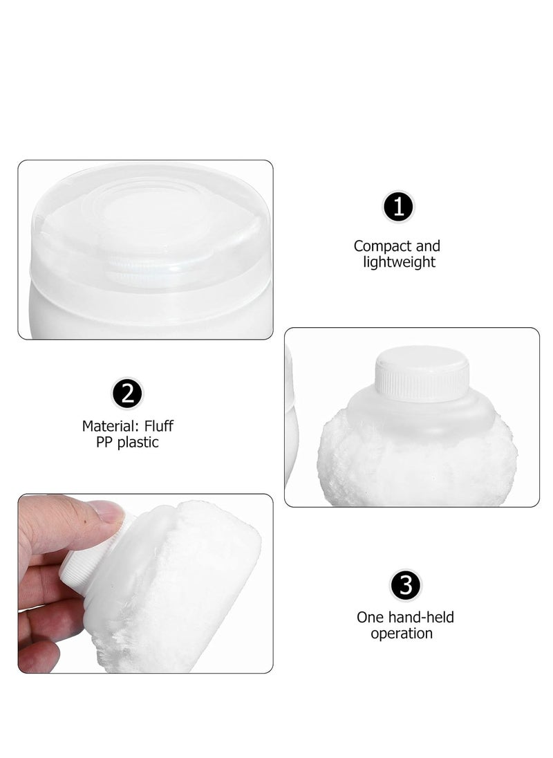 Oasisgalore 2 Sets Soft Powder Puff with Case – Face and Body Powder Container for Newborns (White).  - Image 5