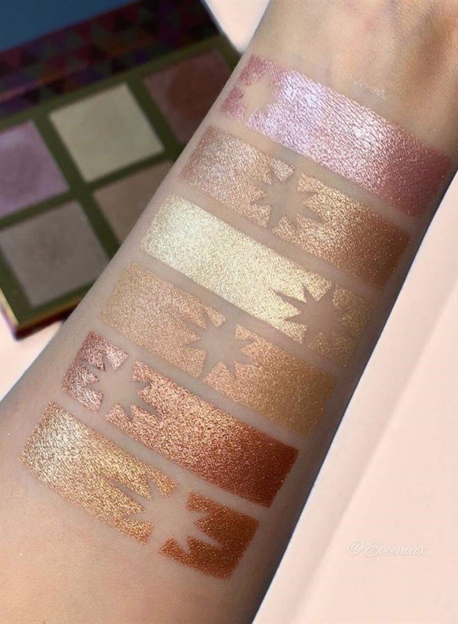 BellaPierre Glowing Highlighter Makeup Palette | 6 Illuminating Shades to Suit Different Skin Tones | Non-Toxic and Paraben Free | Vegan and Cruelty Free | Natural Look - Image 5