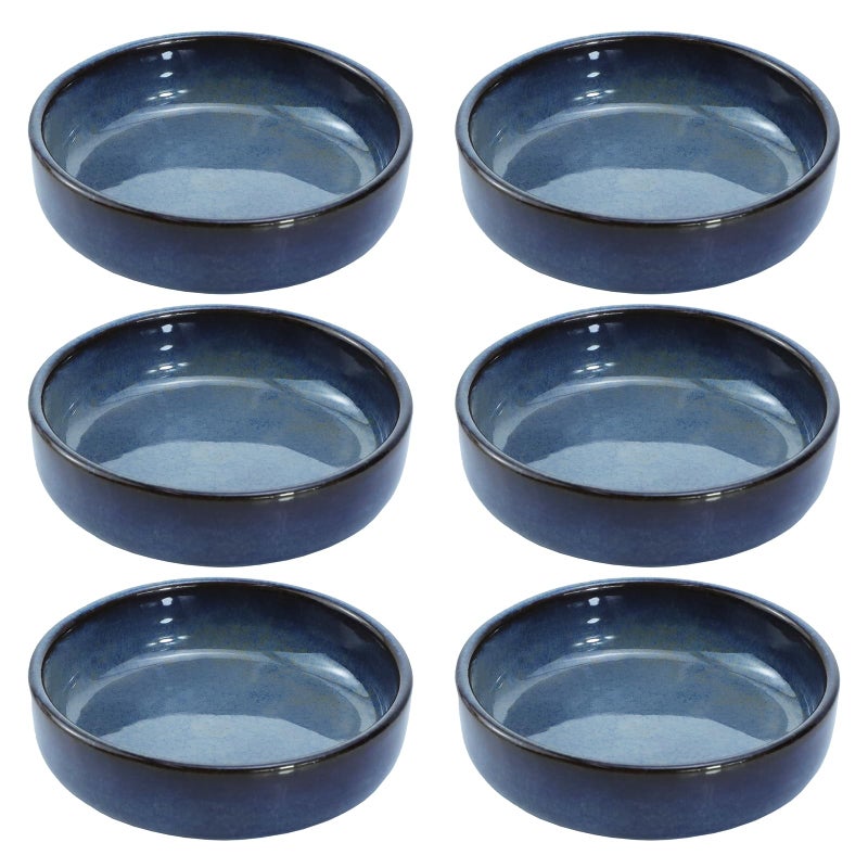Colias Wing Colias Wing 35 Inch Vintage Style Kiln Glazed Ceramic Side Dishes Korean Bowls Seasoning Dishes Soy Dipping Sauce DishesSet of 6 