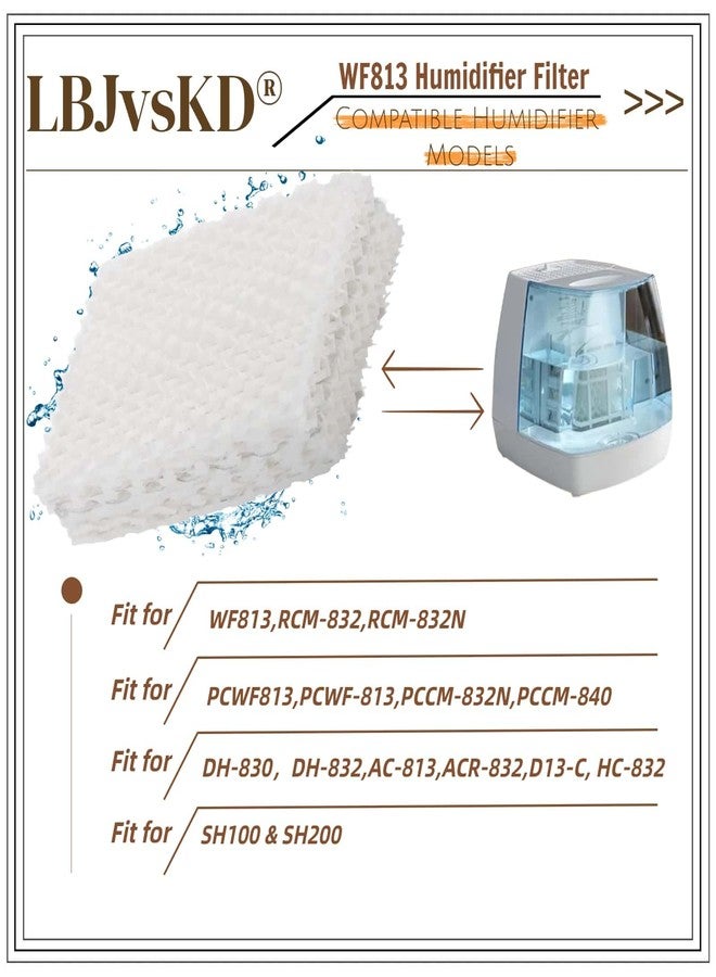 LBJvsKD Replaces for Equate Humidifier Filters Replacement WF813-6pk, Cool Mist Humidifiers Wick Filters, Fits Relion RCM832/RCM-832N, Procare PCWF813, Protec, Equate EQ-2119-UL/EQWF813 - Image 4