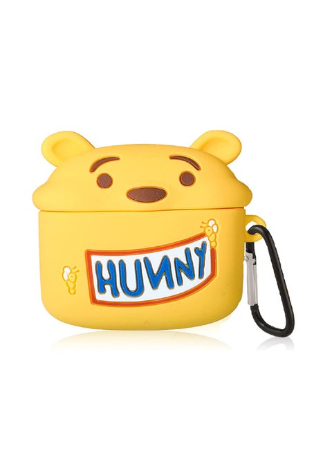 Protective Case Cover Compatible With New Apple AirPods 3rd Generation Yellow Hunny S10