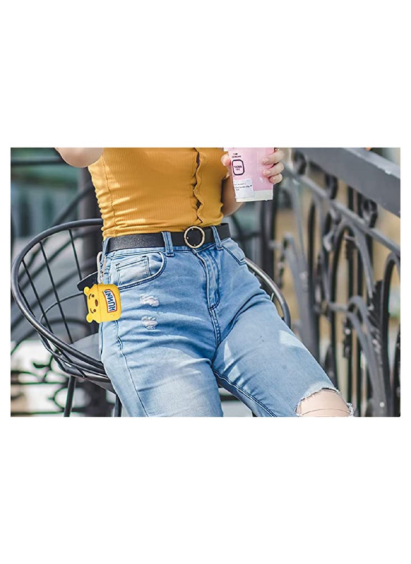 Protective Case Cover Compatible With New Apple AirPods 3rd Generation Yellow Hunny S10