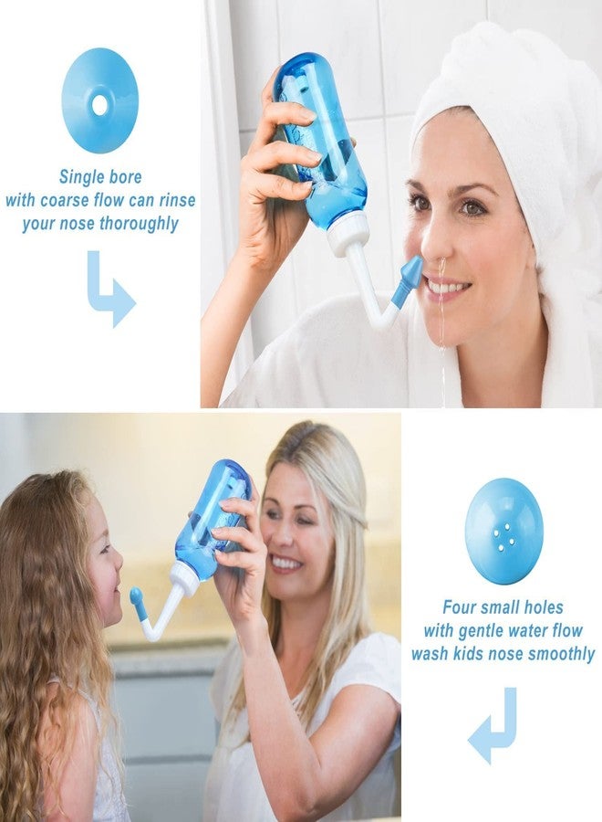 BAGILO 500 Ml Bottle Nasal Wash Bottle Nose Wash Cleaner With 2 Nozzle Pressure Rinse Nasal Irrigation for Adult And Kid - Image 4
