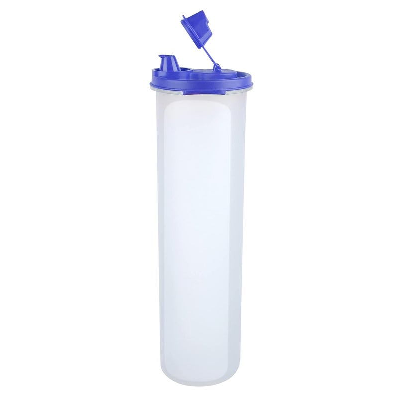 SIMPARTE AirTight Leak Proof Plastic Oil Pourer Sauces Olive Refined Oils Easy Flow BPA Free Refrigerator Safe Blue Set of 2 1100ml - Image 4