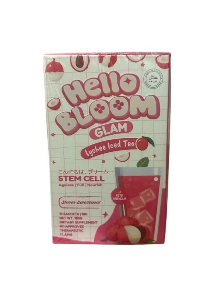 لوكس سليم شاي الليتشي المثلج بنكهة مرحباً بلوم - Image 2