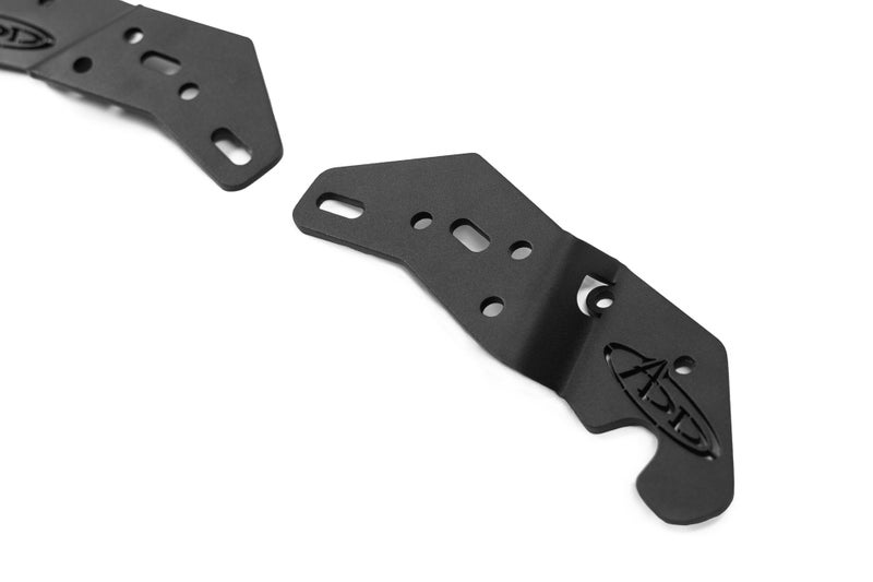 Addictive Desert Designs Dual Ditch Light Brackets for The 2021-2024 Ford Bronco & Bronco Raptor | Mounts (2) up to 4" LED Round Lights on Each Side or a Single 6" Round LED Light | Made in The USA - Image 2