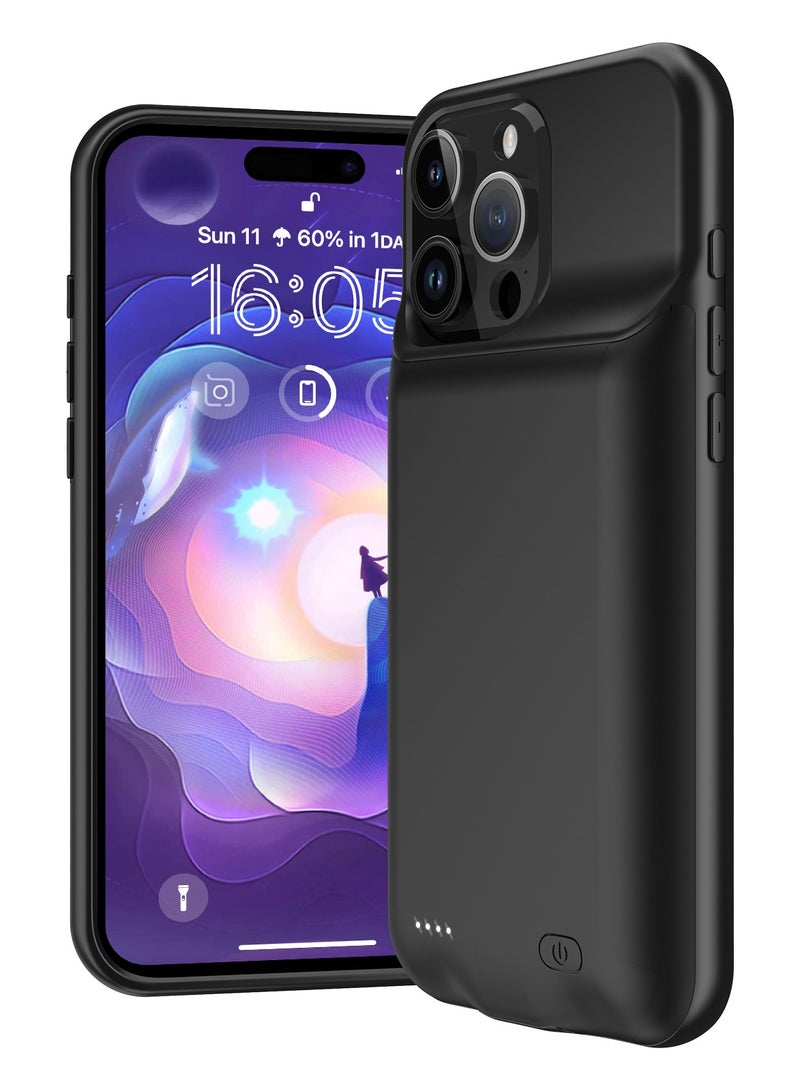 7000mAh Battery Case Cover Rechargeable Extended Power Bank Wireless for iPhone 16 Pro Max  - Image 2