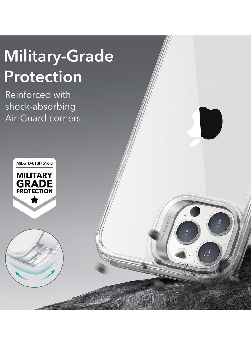 esrgear - ESR Classic Kickstand Case Compatible with iPhone 14 Pro Max Case, Clear Case with Stand, Military-Grade Protection, Built-in Camera Ring Stand, Scratch-Resistant Acrylic Back, Clear - Image 1