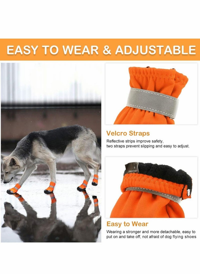 KASTWAVE Waterproof Dog Shoes for Large Medium Dogs - Dog Booties Paw Protection with Adjustable Straps Rugged Anti-Slip Sole - Dog Boot Walking Running Hiking Outdoors Pet Boots Paw Protectors Comfortable - Image 2