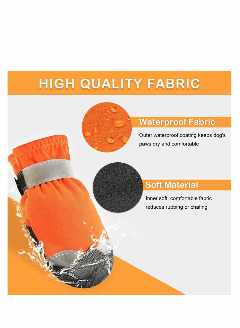 KASTWAVE Waterproof Dog Shoes for Large Medium Dogs - Dog Booties Paw Protection with Adjustable Straps Rugged Anti-Slip Sole - Dog Boot Walking Running Hiking Outdoors Pet Boots Paw Protectors Comfortable - Image 5