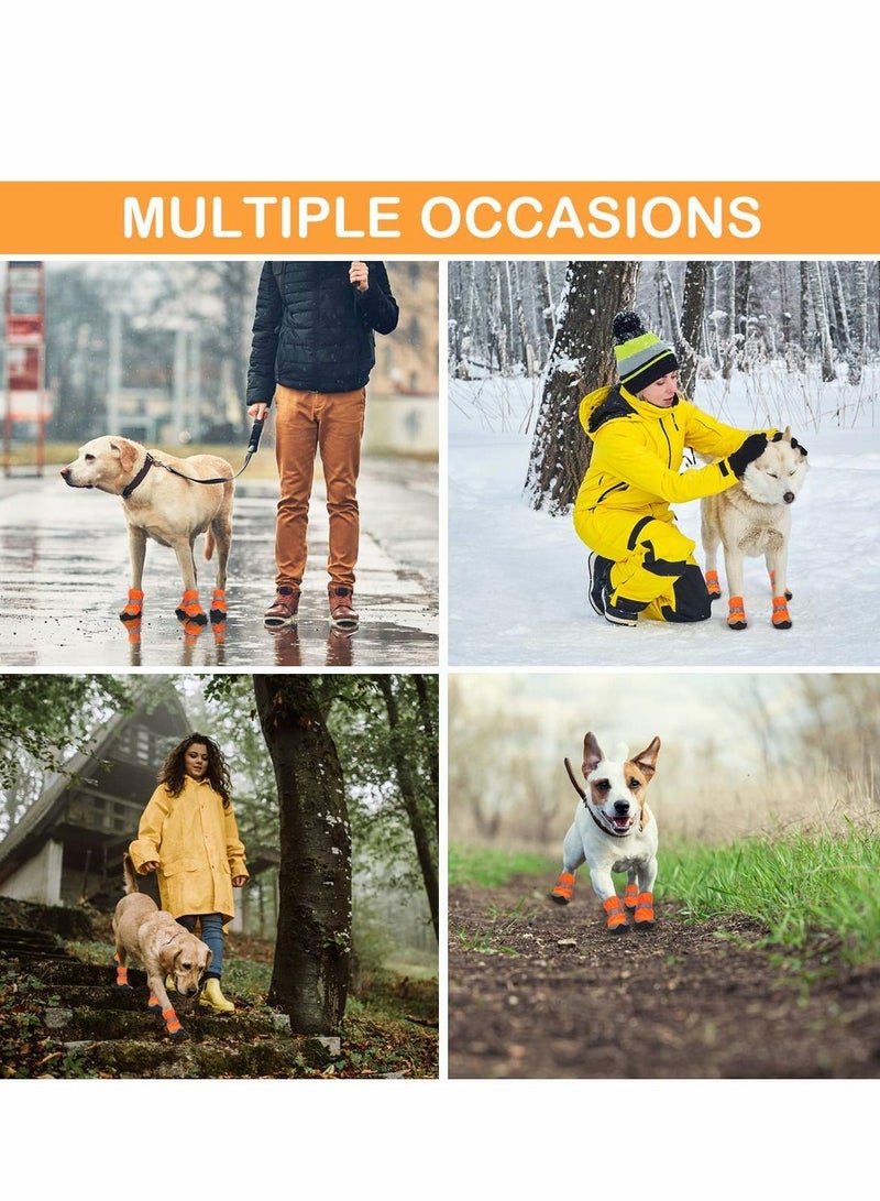 KASTWAVE Waterproof Dog Shoes for Large Medium Dogs - Dog Booties Paw Protection with Adjustable Straps Rugged Anti-Slip Sole - Dog Boot Walking Running Hiking Outdoors Pet Boots Paw Protectors Comfortable - Image 3