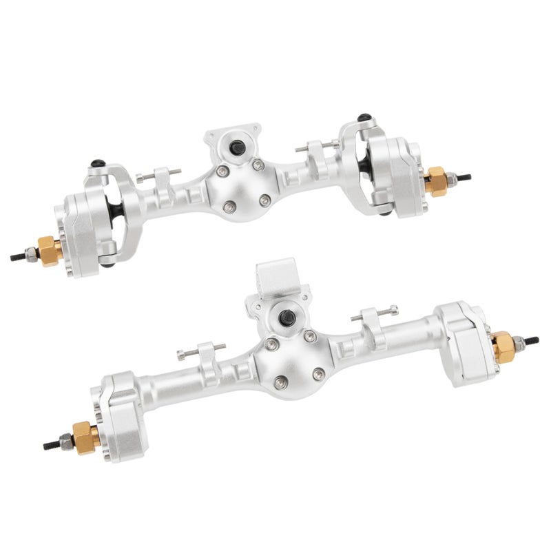 MEUS Racing +6.2mm SCX24 Portal Axles for Axial 1/24 SCX24 RC Crawler (Silver) - Image 5