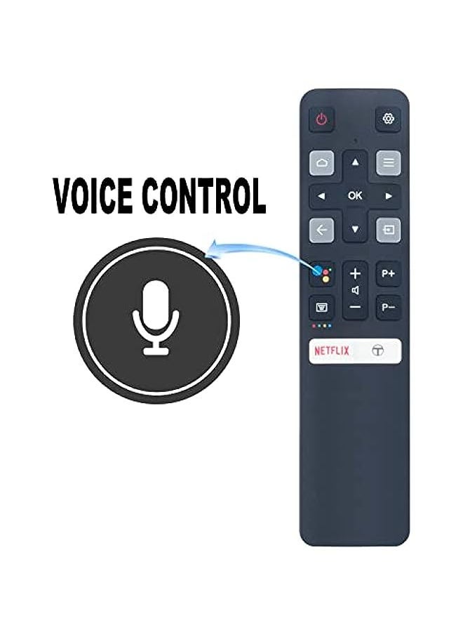 Raxoom XRC802V Replacement Voice Remote Control fit for TCL Smart LED TV 55T8S 55T8 55C716 60P8M 65T8S 65T8 65C716 65C8 75C815 75P8MR 85P715 50C717 55C717 55P717 65C717 65P717 32S5200 42S6500 43S65A 32F51  - Image 2