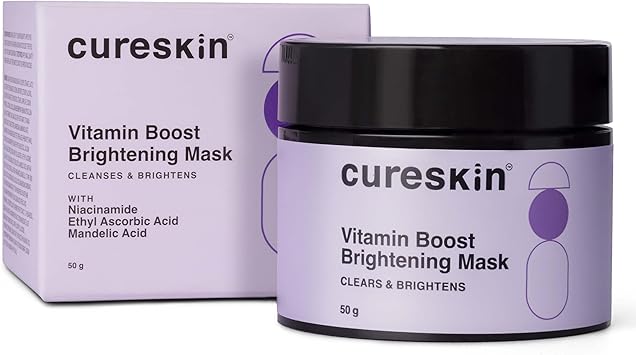 Cureskin قناع الوجه كيرسكن فيتامين بوست لإزالة تان البشرة للحصول على بشرة متألقة حزمة إزالة تان حزمة إزالة تان كريم إزالة تان - Image 1