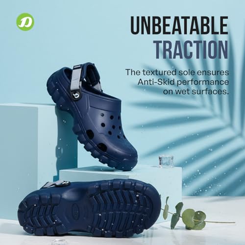 DOCTOR EXTRA SOFT Men's Classic Casual Sports Clogs/Sandals with Adjustable Back Strap for Adult | Comfortable & LightWeight| Stylish & Anti-Skid|Waterproof & Everyday Use Mules for Gents & Boys D-546 - Image 5
