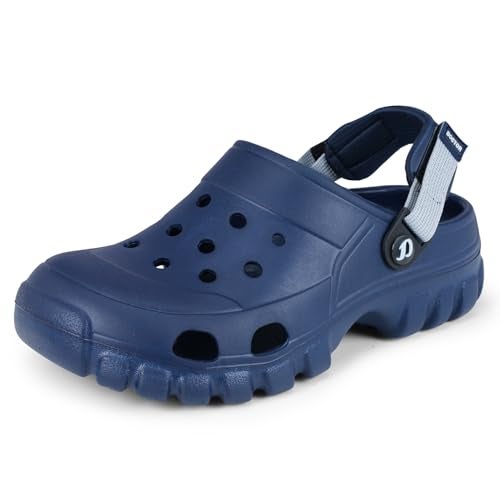 DOCTOR EXTRA SOFT Men's Classic Casual Sports Clogs/Sandals with Adjustable Back Strap for Adult | Comfortable & LightWeight| Stylish & Anti-Skid|Waterproof & Everyday Use Mules for Gents & Boys D-546 - Image 1