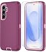 ONOLA Case for Samsung Galaxy S25 S25 Plus Case with HD Screen Protector Not fit S25 S25 Ultra 3 in 1 Heavy Duty Phone Case for Galaxy S25 Plus 67WineRedPink - Image 2