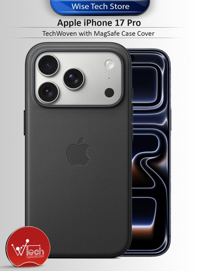 Wtech Apple iPhone 17 Pro 5G 2025 TechWoven with MagSafe Case Cover (MCMPMN) - Black - Image 1