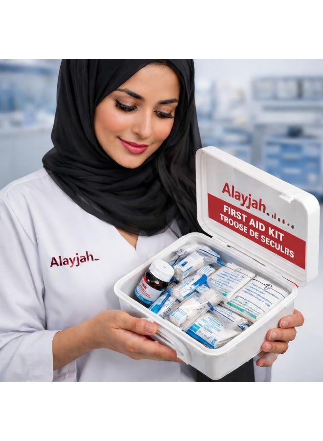 العييجة عليجة طقم طوارئ أصلي مكون من 41 قطعة مجموعة إلزامية للاستخدام في المنزل والسيارة والمكتب للعلاج الأساسي وأداة الاستجابة الأولى 10700131 - Image 3