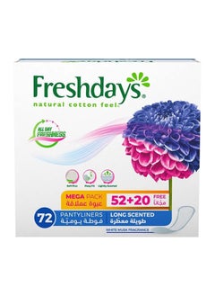 Freshdays All Day Freshness Panty Liners - Long Scented 72 Pads  - Image 1