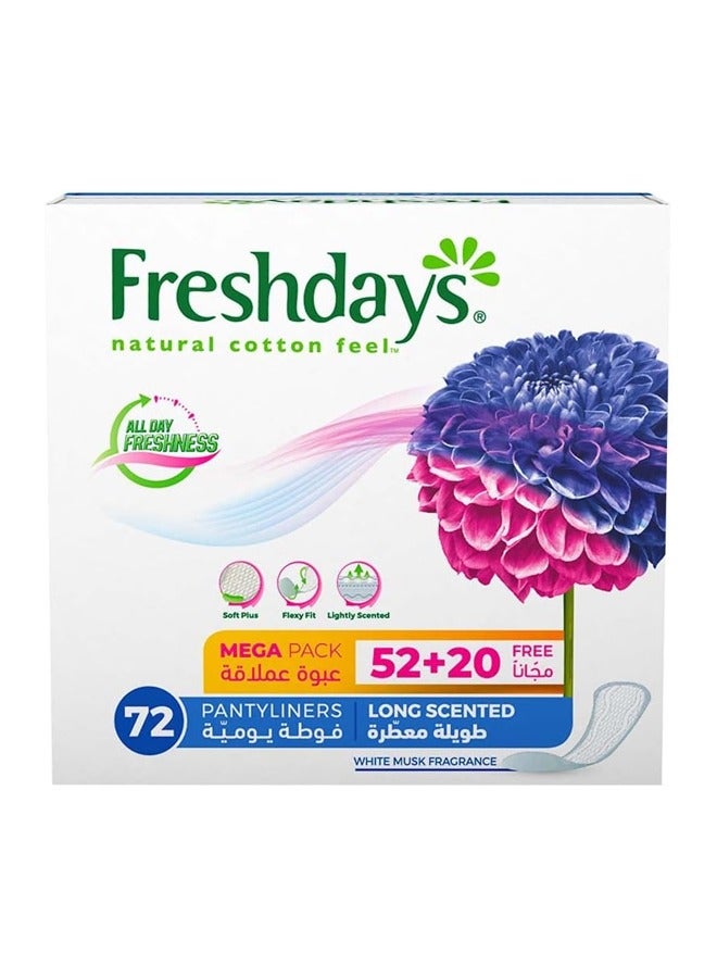 Freshdays All Day Freshness Panty Liners - Long Scented 72 Pads - Image 1