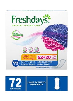 Freshdays All Day Freshness Panty Liners - Long Scented 72 Pads  - Image 4