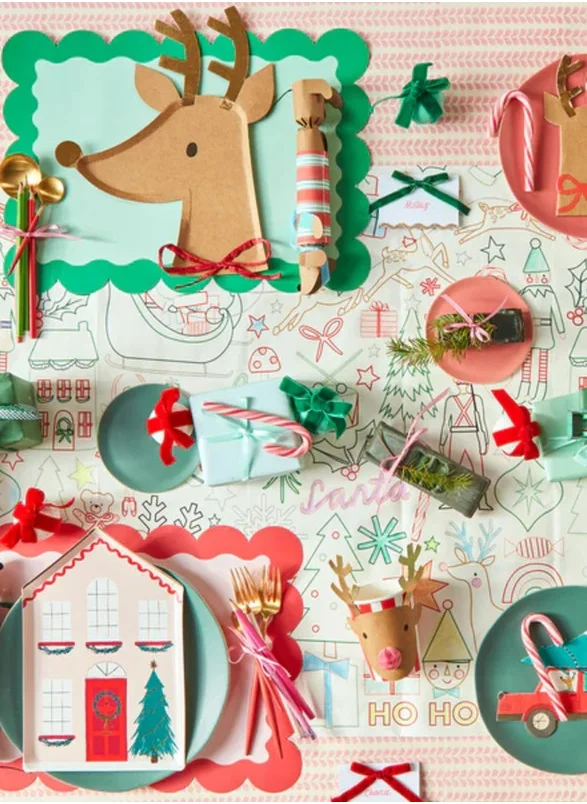 Meri Meri Reindeer With Raffia Bow Plates
