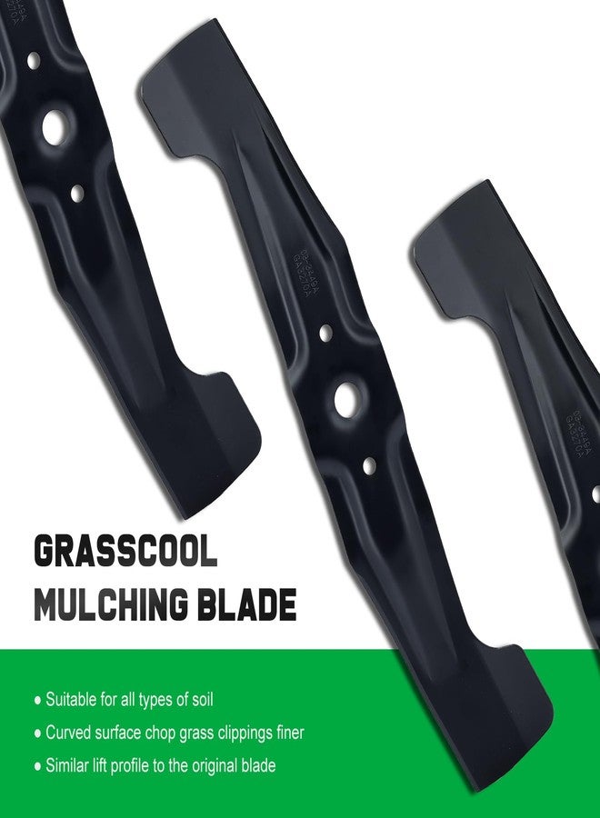 Grasscool HRR2169VKA Blades for Honda HRR216 HRR2169VYA HRR216VKA HRR216k10VKAA HRR216k9VKAA HRN216 HRX217 21" Walk-Behind Mower with GCV160 Engines Replace for 72511-VL0-S00 72531-VH7-000(Mulching) - Image 3