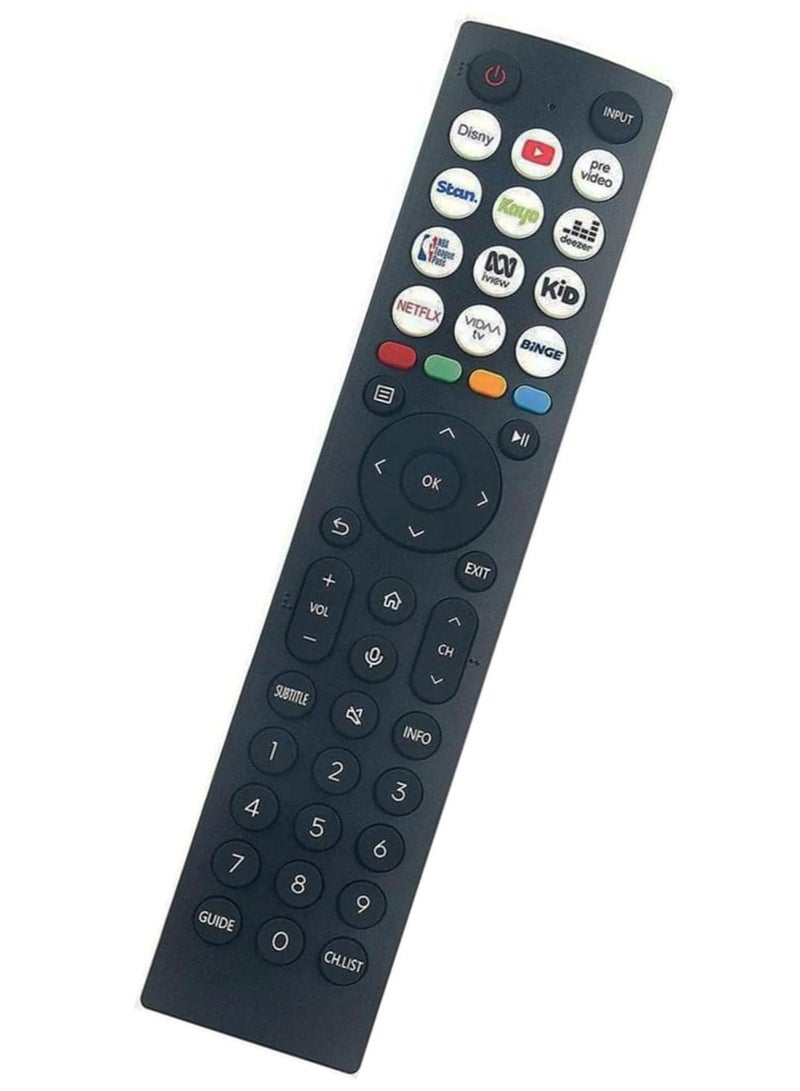 TIGER Remote Control Replacement for 4K UHD LED LCD Smart TV – Compatible with Models 55U7HAU, 65U7HAU, 75U7HAU, 85U7HAU, 50A7HAU, 85A7HAU, 55A7HAU – Universal Compatibility – Plug & Play Setup – Ergonomic, Durable Design - Image 2