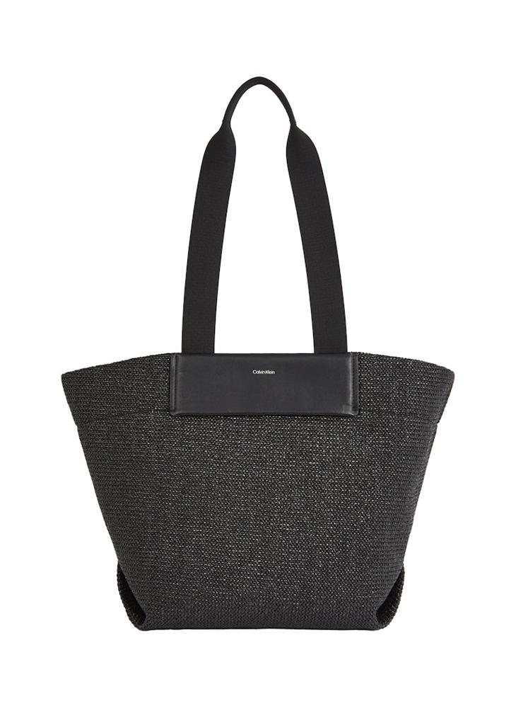 CALVIN KLEIN RAFFIA MEDIUM SHOPPER  - Image 1