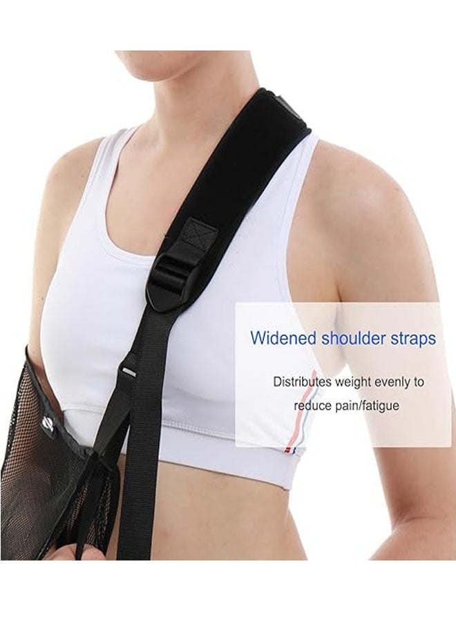Arm Fracture Fixation Belt and Support Shoulder And Neck Wrist Rest With Breathable Black Mesh