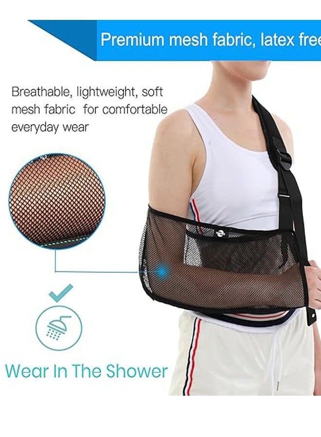 Arm Fracture Fixation Belt and Support Shoulder And Neck Wrist Rest With Breathable Black Mesh