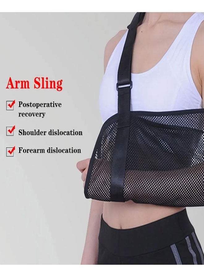 Arm Fracture Fixation Belt and Support Shoulder And Neck Wrist Rest With Breathable Black Mesh