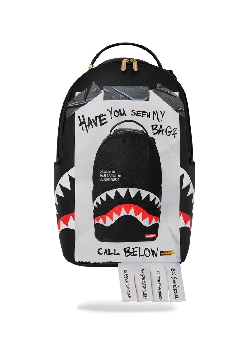 سبراي جراوند MISSING BAG FLYER ON BAG WITH REAL CUT STRIPS BACKPACK