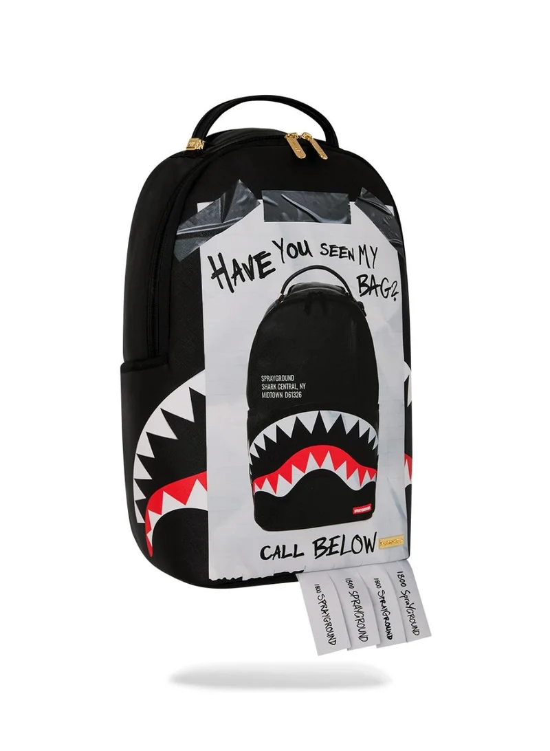 سبراي جراوند MISSING BAG FLYER ON BAG WITH REAL CUT STRIPS BACKPACK
