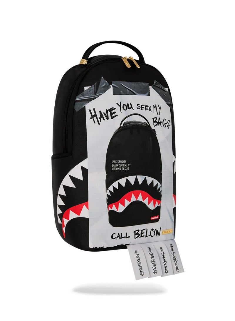 SPRAYGROUND حقيبة مفقودة طائرة على حقيبة مع شرائط مقطوعة حقيقية حقيبة ظهر - Image 2