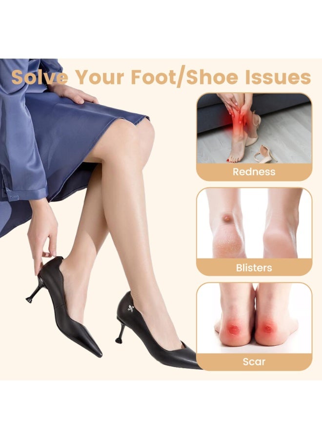 NAKODU Back of Heel Cushion Pads, 8Pcs Mesh Adhesive Heel Grips Inserts for Boots, Loose Shoes Too Big, Reusable Heel Guards Liners for Women Men, Anti Blister Shoe Liners Heel Protectors - Image 5
