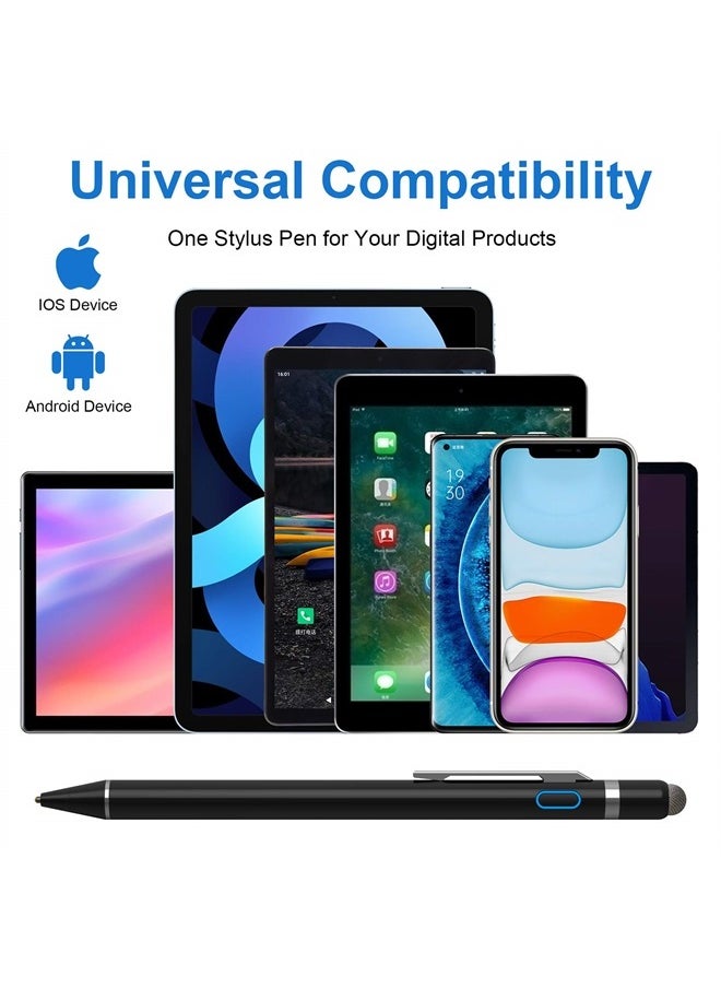 NTHJOYS - Stylus Pens for Touch Screens, NTHJOYS Universal Fine Point Stylus for iPad, iPhone, Samsung, iOS/Android Smart Phone and Other Tablets, Active Stylus Stylist Pen Pencil for Precise Writing/Drawing - Image 1