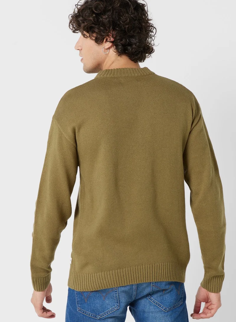 JACK & JONES Knitted Crew Neck Sweater